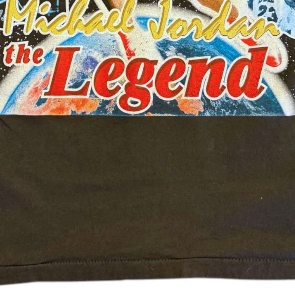 Michael Jordan Bulls 1996 Modern Boot Graphic T-Shirt - Black Size XL - Picture 5 of 5